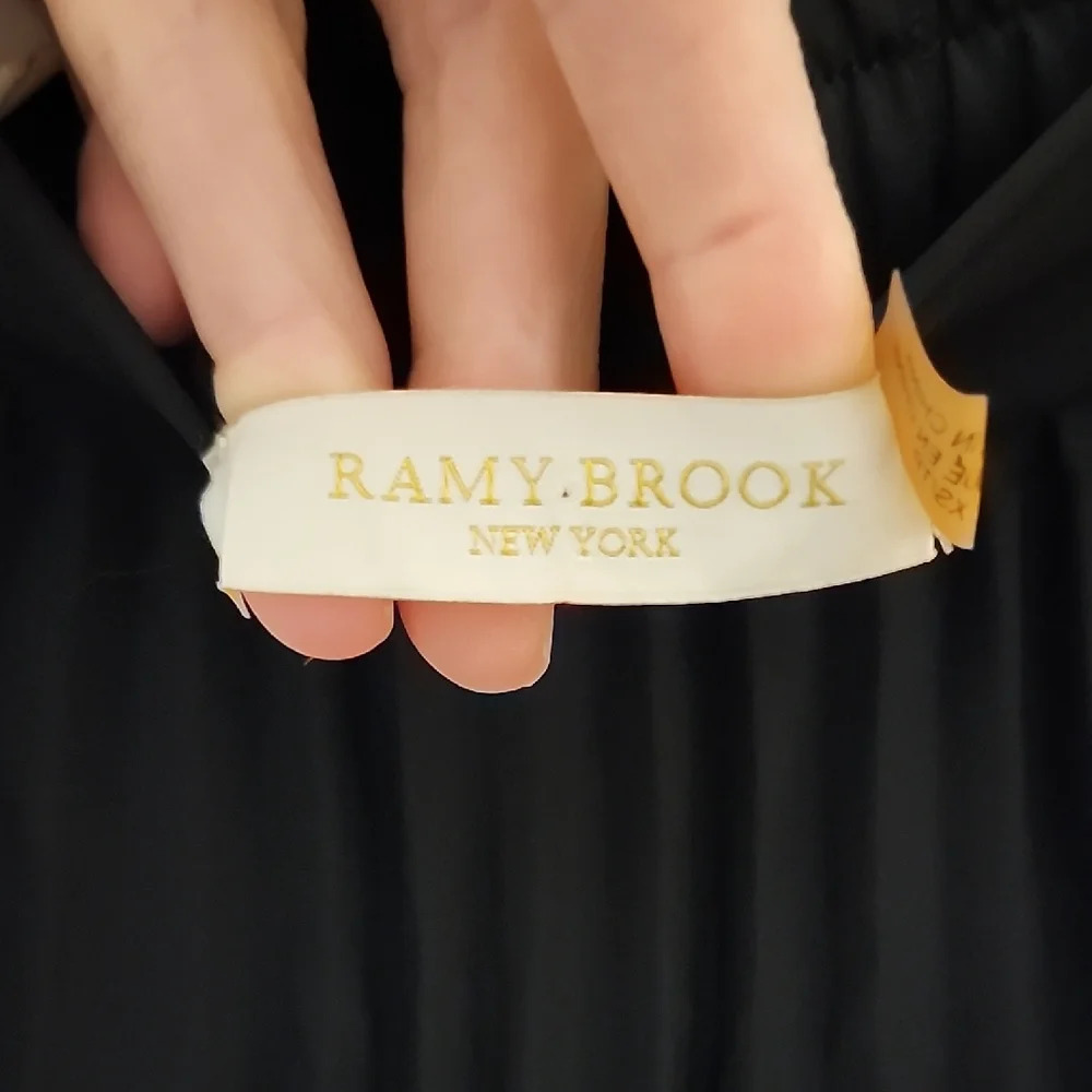 Ramy Brook Black Maxi A-Line Skirt - Picture 2 of 13